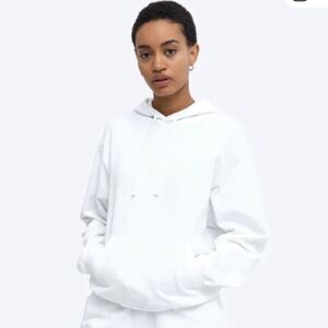 White NWT Reigning Champ Lightweight Terry Relax Pullover Hoodie Medium
